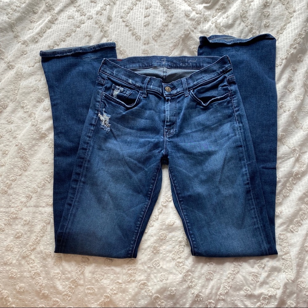 7 for All Mankind || High Waist Bootcut Jeans